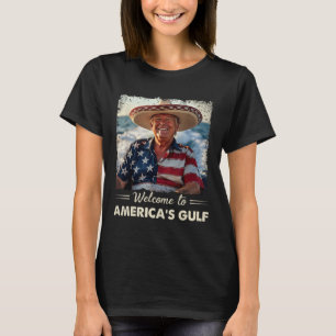 Camiseta Trump America's Golfo México Presidente Trump Somb