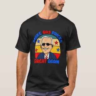 Camiseta Trump Anti Biden Republican 2024 Faz Preços Do Gás