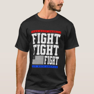 Camiseta Trump apoiante luta pela América recupere-a