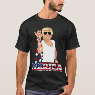 Camiseta Trump Bae Engraçado 4 de julho Trump Salt Freedom 