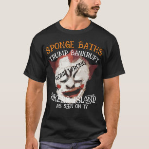 CAMISETA TRUMP BANCÁRIA, VISTA NA ILHA DOS TRANSPORTADORES 