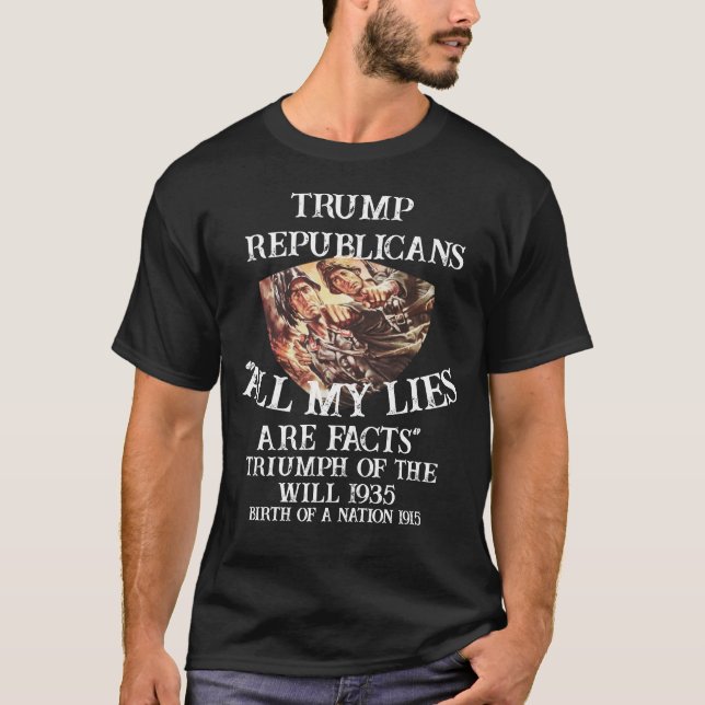 Camiseta Trump Bans Fornication Adultery Blue States (Frente)