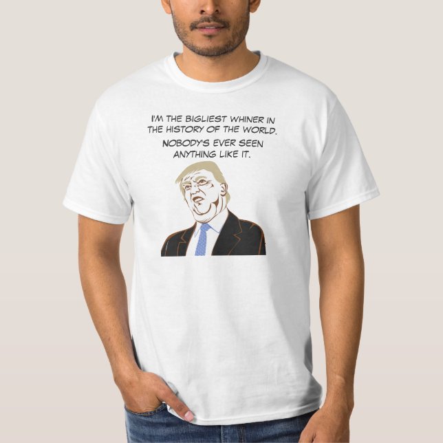 Camiseta Trump Big Whiner Eleições 2024 Engraçado (Frente)