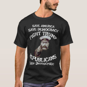 Camiseta Trump Bismarck German Battleship Vows afundando