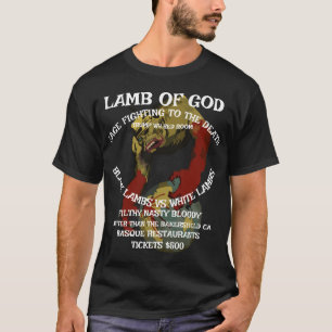 CAMISETA TRUMP BRANCOS CORDEIROS PRETOS VS CORDEIROS BRANCO