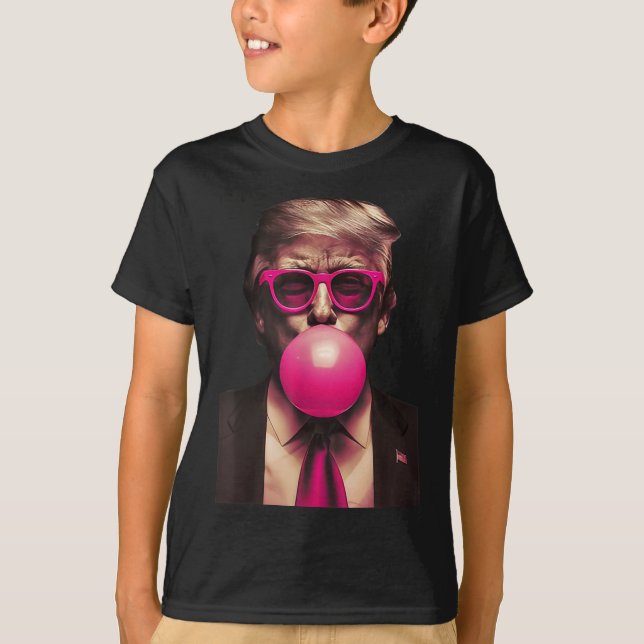 Camiseta Trump Bubble Gum Funny 1 (Frente)