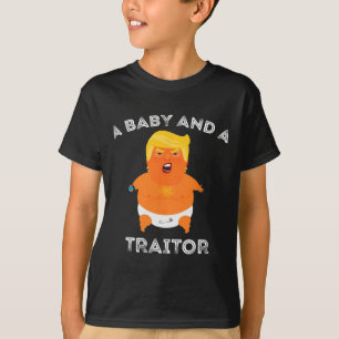 Camiseta Trump Byby E Um Traidor Funny Trump Presidente