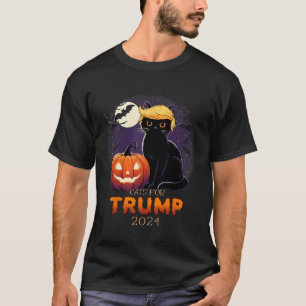 Camiseta Trump Cat Shirts Black Cat Halloween Costume Cat L