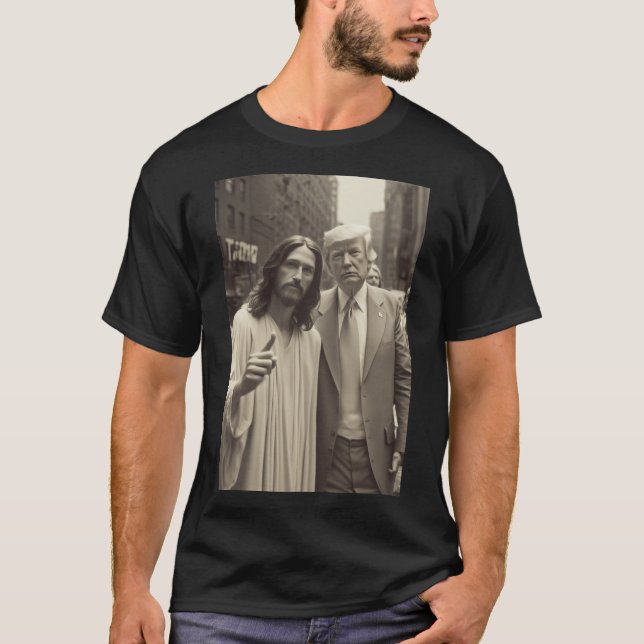 Camiseta Trump com Jesus (Frente)