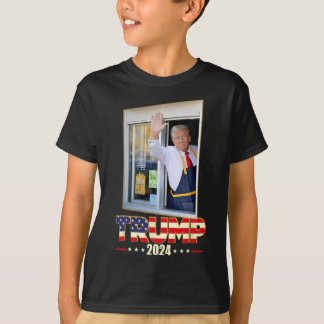 Camiseta Trump Com Mc Donald Trump Trabalhador Votando Em T