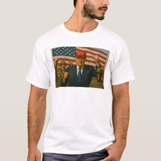 Camiseta Trump Com Soldados Celebrando a Vitória