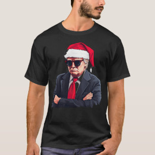Camiseta Trump como Papai Noel Gangsta
