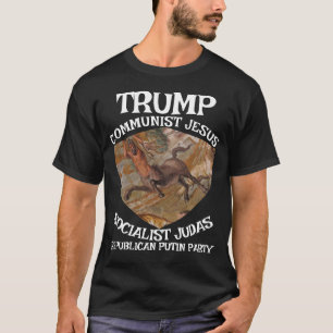 Camiseta Trump Comunista Socialista Judas JesusMuçulmano