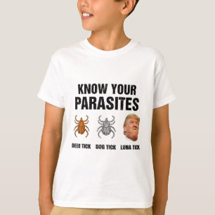 Camiseta Trump Conheça Seus Parasitas Carrapato de Cervo Ca