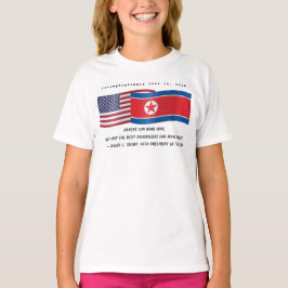 Camiseta Trump Cotação durante a Cúpula com Kim Jong no dia