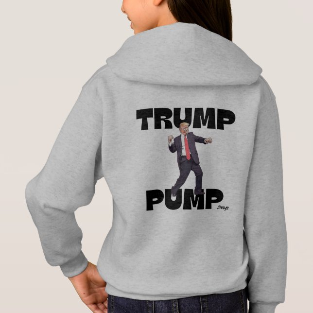 Camiseta "Trump Dance" "Trump Pump" Bella Canvas Hoodie (Verso)