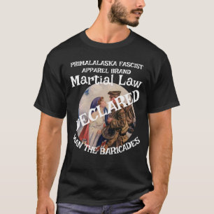 CAMISETA TRUMP DECLARA O DIREITO MARCIAL O HOMEM DAS BARRIC