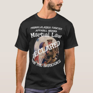 CAMISETA TRUMP DECLARA O DIREITO MARCIAL O HOMEM DAS BARRIC