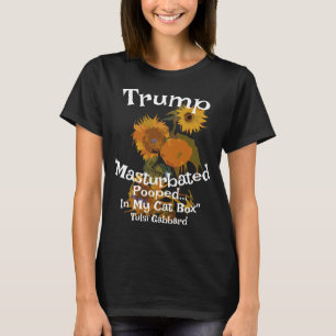 Camiseta Trump Defecou Meias de Masturbação Gaveta Tulsi Ga