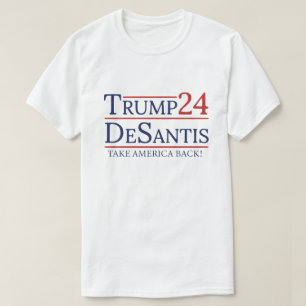 Camiseta Trump Desantis 2024 Retire o Americano