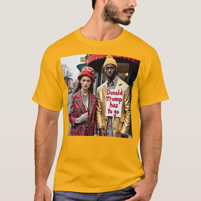 Camiseta Trump deve ser político (Frente)