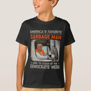 Camiseta Trump do homem de lixo favorito da América em Trás