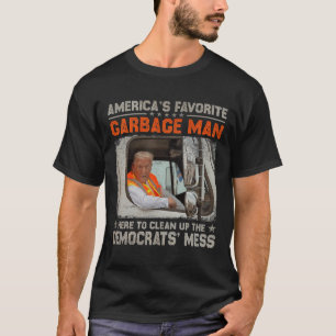 Camiseta Trump do homem de lixo favorito da América em Trás