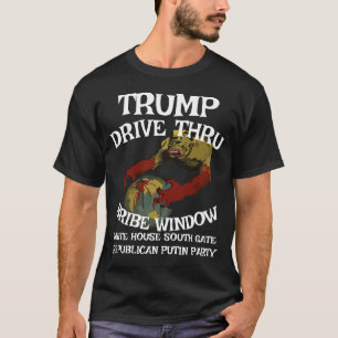 Camiseta Trump Drive Por Bribe Janela Branca WH