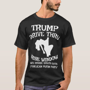 Camiseta Trump Drive Por Bribe Janela Branca WH