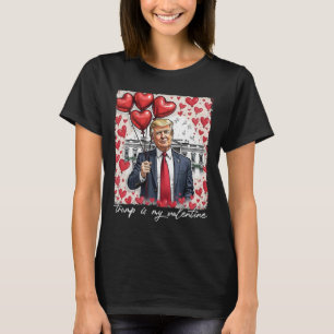 Camiseta Trump É Meu Namorados Dia de os namorados Engraçad
