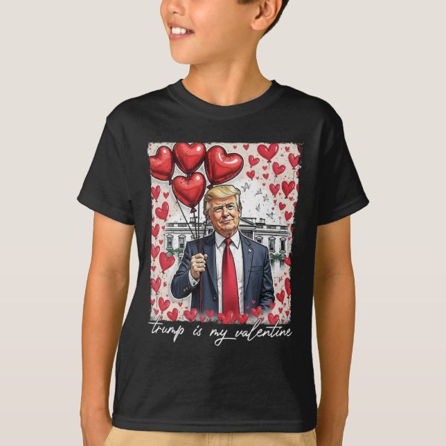 Camiseta Trump É Meu Namorados Dia de os namorados Engraçad (Frente)