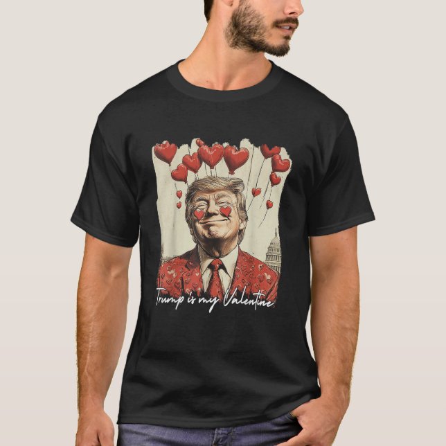Camiseta Trump É Meu Namorados Namorados Presidente (Frente)