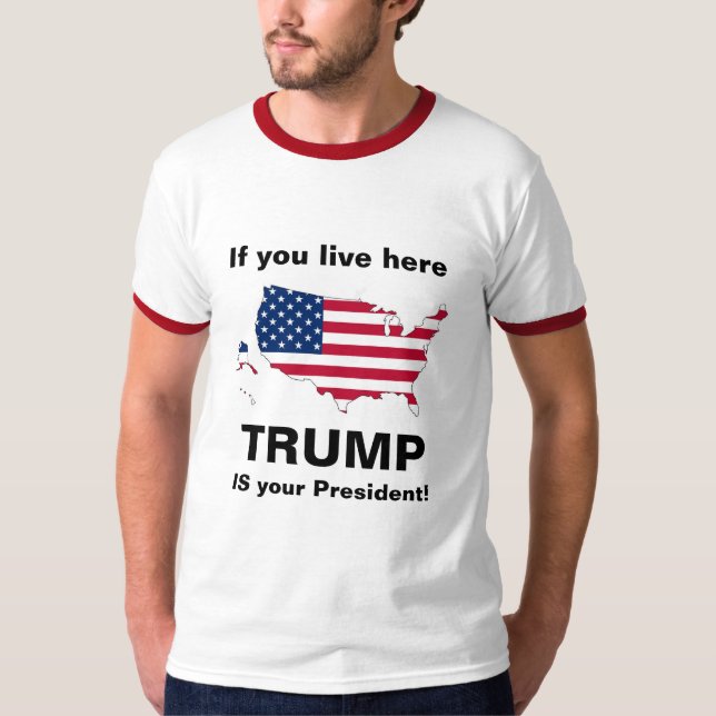 Camiseta Trump é seu presidente! (Frente)