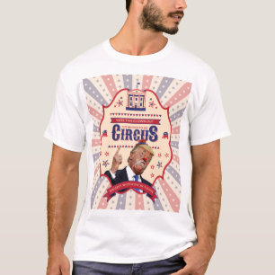 Camiseta Trump É Um Palhaço - Poster De Circo Vintage