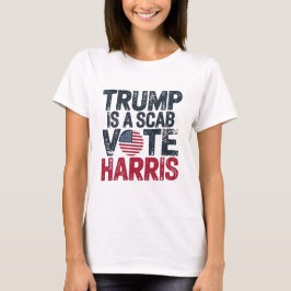 CAMISETA TRUMP É UM SCAB VOT HARRIS