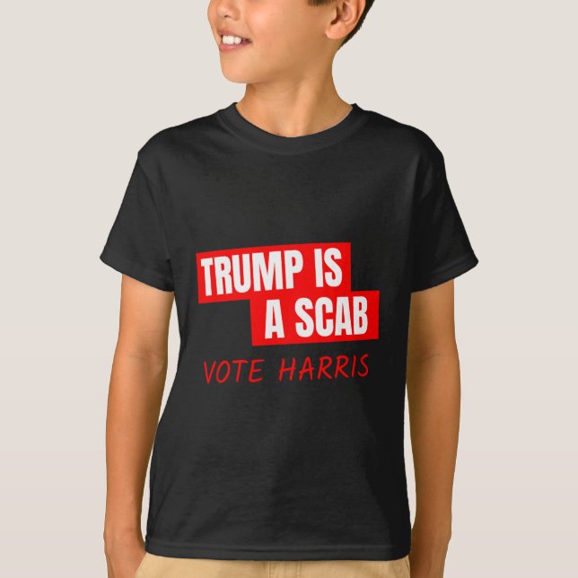 Camiseta Trump É Um Voto De Cabra Harris (Frente)
