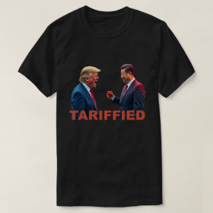Camiseta trump e Xi Jinping tarificados