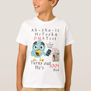 Camiseta Trump engraçado 100% DNA de pássaro