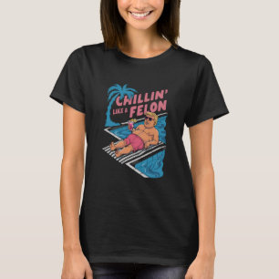 Camiseta Trump Engraçado Chillin Como Um Felon Trump 2024