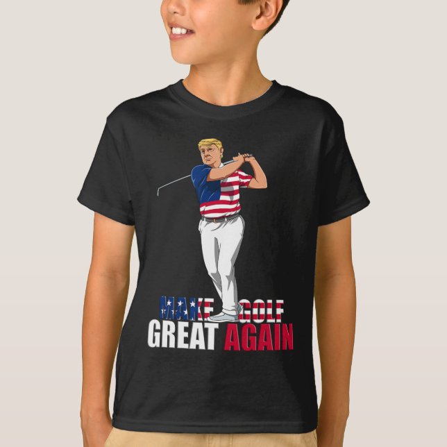 Camiseta Trump - Engraçado Presente de Golfe (Frente)
