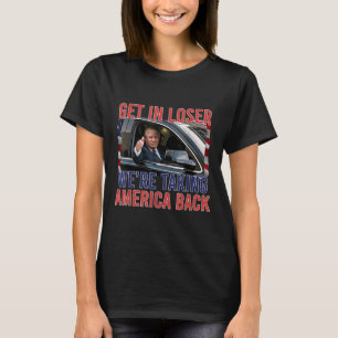 Camiseta Trump Entrar Perdido Levava A América De Volta, Re