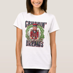 Camiseta Trump Esmagadora Sonhos Liberais Natal
