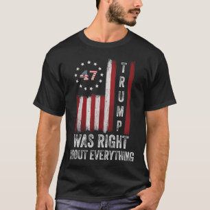 Camiseta Trump Estava Certo Sobre Tudo O Bandeira Americana