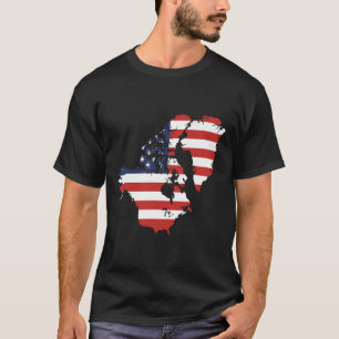 Camiseta Trump Eua E Canadá Mapa Da Groelândia Engraçado