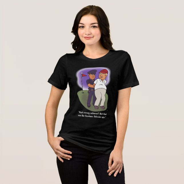 Camiseta Trump Felonies Black (Frente Completa)