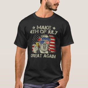 Camiseta Trump fez Excelente de 4 de julho novamente Merica