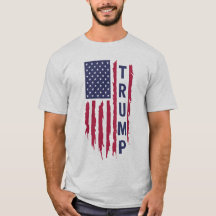 Trump Flag Tee" - Apoiante Patriótico