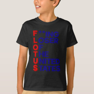 Camiseta Trump Flotus Loser Sarcasmo Político Dos Estados U