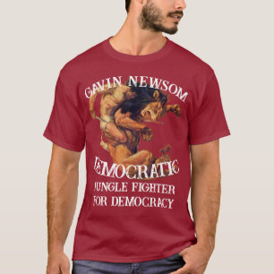 Camiseta Trump FP FV HG Gavin Newsom Democrata Presidente