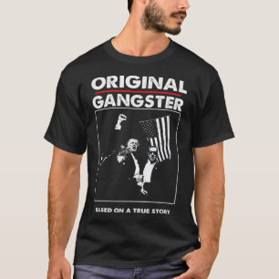 Camiseta Trump Gangster Original Para O Presidente 47 Patri